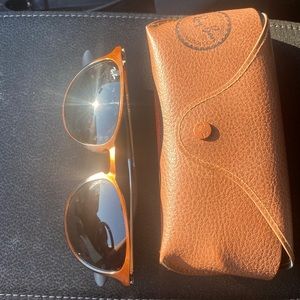 Ray-Ban Erika Metal Frame Brown Gradient Lens Unisex Sunglasses